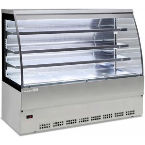Vetrina espositiva self service inox ventilata temp +3°C a +5°C L1205xP800xH1525 mm linea SELF