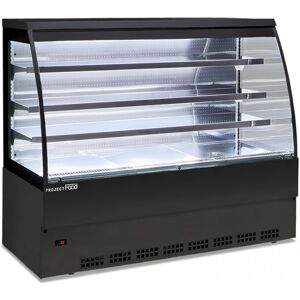 Vetrina espositiva self service nera ventilata temp +3°C a +5°C L2350xP800xH1525 mm linea SELF