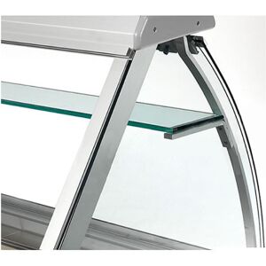 Kit mensola intermedia per banco L248 cm con vetro curvo linea PRAGA