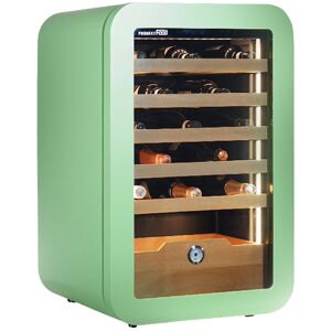 Cantina vini premium Green per 36 bottiglie mono temperatura a refrigerazione ventilata ripiani in legno