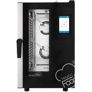 Forno professionale elettrico compatto combinato convezione vapore per 11 teglie GN 1/1 comandi touch