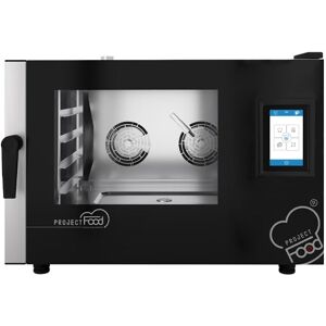 Forno professionale elettrico combinato convezione vapore per 4 teglie EN 60x40 GN 1/1 comandi touch