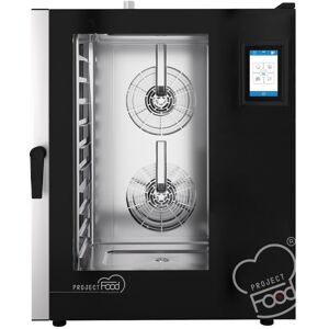 Forno professionale elettrico combinato convezione vapore per 10 teglie EN 60x40 GN 1/1 comandi touch