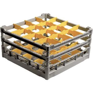 Cesto 50×50 per bicchieri Ø max 11,3 cm con n° 16 scomparti H 21 cm