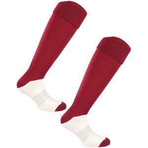 Dunlop Pedaci Calzettoni Calcio Football Socks Unisex Rosso Goal Made in italy 7/11 USA - 41/46