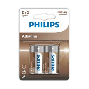 Philips - Batterie Alcaline C Lr14 Blister*2