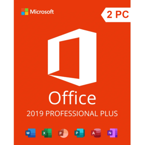 Microsoft Office 2019 Professional Plus (Windows) 2 Pc - Licenza A Vita