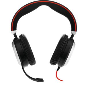 Jabra Cuffia con microfono Evolve 80 MS Stereo Auricolare Cablato A Padiglione Ufficio Bluetooth Nero [7899-823-109]