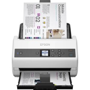 Epson WorkForce DS-870 Scanner a foglio 600 x DPI A4 Nero, Bianco (Fast and efficient scanning: 100-page ADF 65ppm scanning speedLow intervention: Active Separation Roller system to prevent double feedingOptional flatbed scanner: Choose from the c [B11B25
