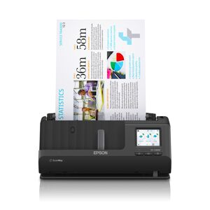 Epson ES-C380W Scanner con ADF + alimentatore di fogli 600 x DPI A4 Nero [B11B269401BY]