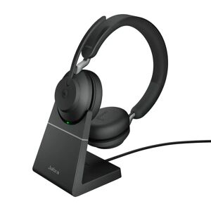 Jabra Cuffia con microfono Evolve2 65, MS Stereo Auricolare Wireless A Padiglione Ufficio USB tipo Bluetooth Nero [26599-999-989]