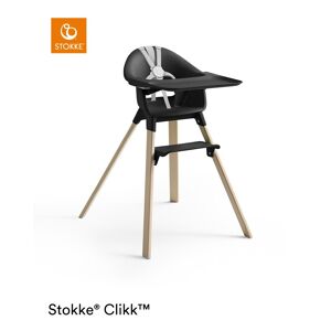 Stokke Seggiolone Pappa Clikk Black Natural