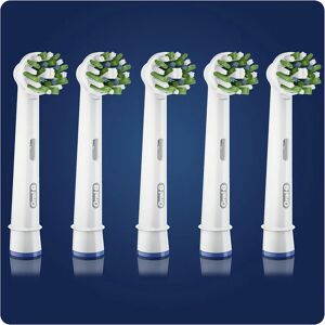 Oral-B CrossAction Testine Di Ricambio Con Tecnologia CleanMaximiser, Confezione Da 5 Pezzi