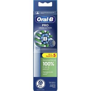 Oral-B CrossAction Testine Di Ricambio Pro Cross Action, 5 Testine