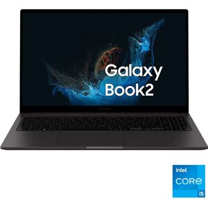 Samsung Galaxy Book2 Laptop, Processore Intel Core i5 di dodicesima generazione, 15.6 Pollici, Windows 11 Home, 8GB RAM, SSD 256GB, Colore Graphite