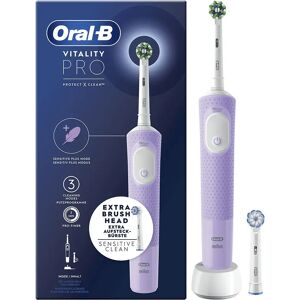 Oral-B Vitality Spazzolino Elettrico Ricaricabile Pro Viola, 2 Testine