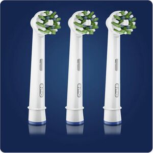 Oral-B CrossAction Testine Di Ricambio Con Tecnologia CleanMaximiser, Confezione Da 3 Pezzi