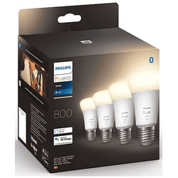 Philips 4 Lampadine LED smart White E27 60W