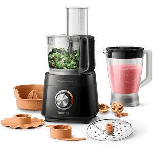 Philips Viva Collection HR7510/10 ROBOT DA CUCINA, 800 W, capacità ciotola 2,1 l, Nero