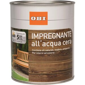 Obi Impregnante per legno ad acqua a cera noce chiaro 0,75 l