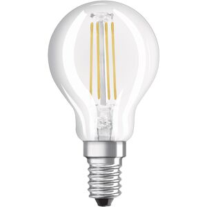 Osram General Lighting Lampadina LED E14 forma a sfera Osram 470lm bianco caldo