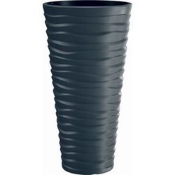 Vaso per piante Sand alto in plastica 62x35x35 cm antracite