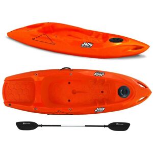Kayak 1 posto Jolly 2.0 Big Mama Kayak canoa 260 cm + 1 gavone + 1 pagaia in omaggio (PACK 1) Made in Italy - ARANCIONE