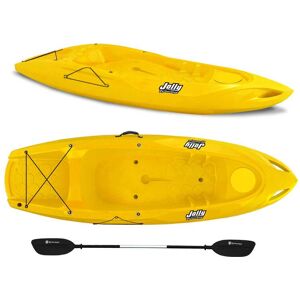 Canoa monoposto Jolly basic Big Mama kayak - kayak da 260 cm + 1 pagaia in omaggio Made in Italy - Giallo