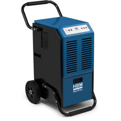 HBM essiccatore da cantiere professionale, deumidificatore d’aria, raccoglitore di umidità 70 litri, 860 Watt