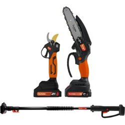 ALTUNA Kit Potatore Con Forbici A Batteria 'Afkit' Set 2 Pezzi