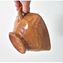 Ciotola per stufa a pedale/testa di fuoco olandese antica – Terracotta smaltata – XVIII secolo