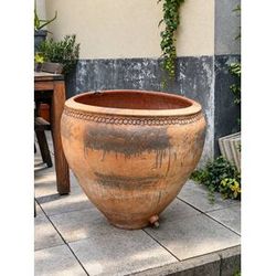 Artisan Jarre Tinaja (Cocios) spagnola antica in terracotta molto grande