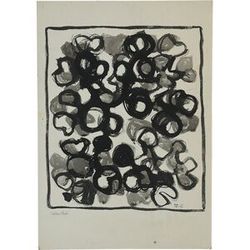 Dipinto vintage di Ebba Margareta Treutiger, 1965