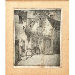 Acquaforte della fattoria, Hans Nieser (1885-1943)