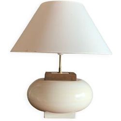 Lampada da tavolo vintage Kostka in ceramica, modello grande