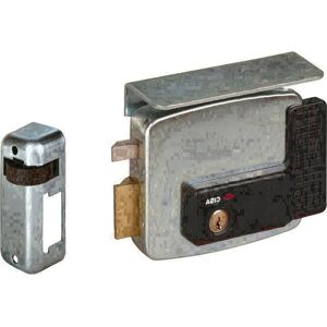 cisa 11721602 Serratura Elettrica Per Serramenti Metallici Elettroserratura Da Applicare Con Scrocco Autobloccante E Cilindro Interno Entrata 60 Mm Sx + 3 Chiavi - 11721602