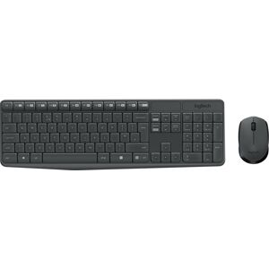 Logitech 920-007913 Tastiera Wireless E Mouse Ottico 1000 Dpi Colore Nero - 920-007913 Mk235