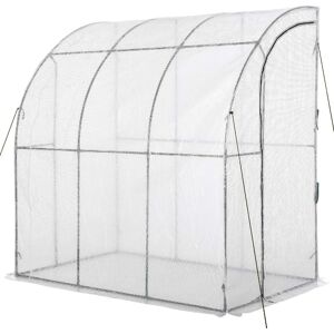 dechome 304v02845 Serra Da Giardino Con Copertura In Pe Anti Uv E Porta Avvolgibile 214x118x212cm - 304v02845