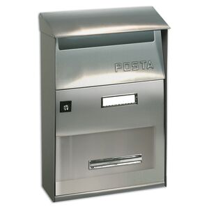 nbrand Ft Cassetta Postale In Acciaio Inox Dimensioni 22x11x32 Colore Inox - Ft