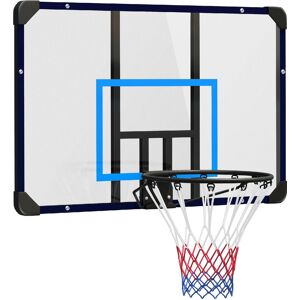 dechome Buj37b Canestro Basket Da Muro Con Tabellone Infrangibile E Cerchio In Acciaio 113x61x73 Cm - Buj37b