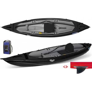Gumotex Canoa Gonfiabile Rush 1 Nera Con Pinna 045600-K