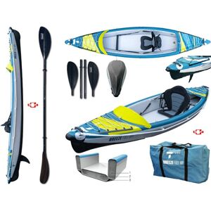 Tahe - Bic Sport Canoa Gonfiabile Air Breeze Full Hp 1 107183 + Pagaia Pro Carbon-4 Div. In 4 Parti Tahe / Bic Sport