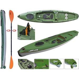 Tahe - Bic Sport Canoa Rigida Java Fishing 108946 Tahe / Bic Sport + Pagaia Touring-1 Fissa + Schienalino Tahe / Bic Sport