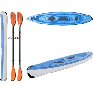 Tahe - Bic Sport Canoa Rigida Tobago Blue/grey 107053 + 2 Pagaie Touring-1 Fissa Tahe / Bic Sport