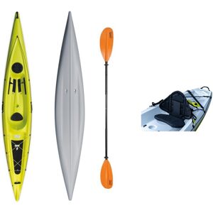 Tahe - Bic Sport Canoa Rigida Scapa Pack Green 112845 + Pagaia Touring-1 Fissa + Schienalino Standard Tahe / Bic Sport