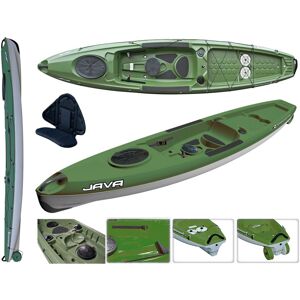 Tahe - Bic Sport Canoa Rigida Java Pack Fishing 112843 + Schienalino Standard Tahe / Bic Sport