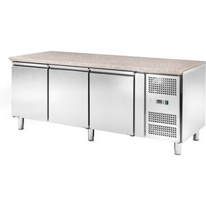 Amitek Banco Refrigerato Ventilato per Pasticceria AK3100PM - Top Granito - 3 Porte - T