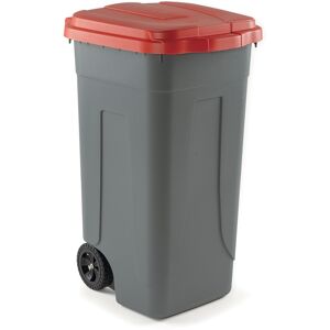 FORCAR Pattumiera Per Raccolta Differenziata - Rosso - AV4682R