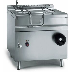 INOX BIM Brasiera a GAS Armadiata da 80 lt, cm. 90 x 90 x 85h