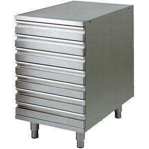Forcold Cassettiera per Contenitori Impasti Pizza da Cm 60 x 40 x 7,5 h